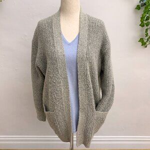 Calvin Klein‎ Jeans Chunky Knit Wool Gray Sweater Cardigan Size M